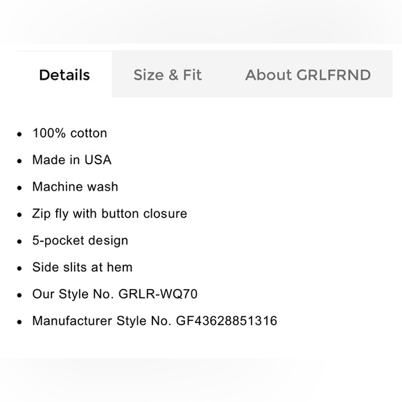 GRLFRND white denim Nora midi skirt - Picture 6 of 6